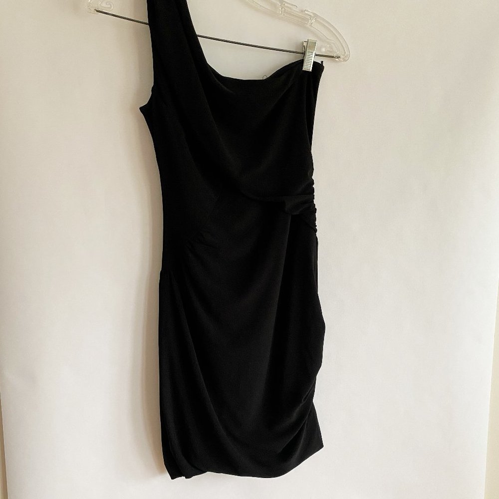 Black One-Shoulder Dress - Size: Medium